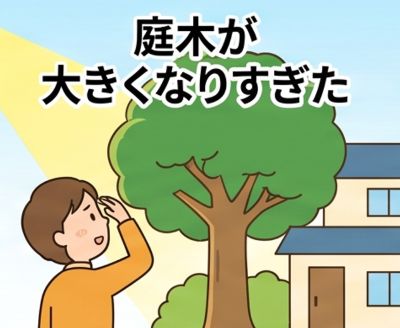 庭木が大きくなりすぎた