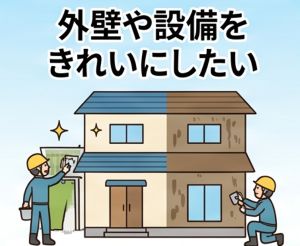 外壁や設備をきれいにしたい