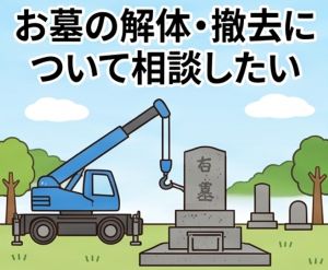 お墓の解体・撤去について相談したい